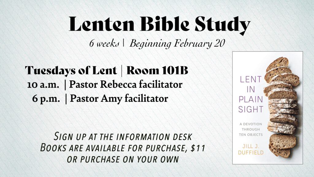 Lenten Study: “Lent in Plain Sight”